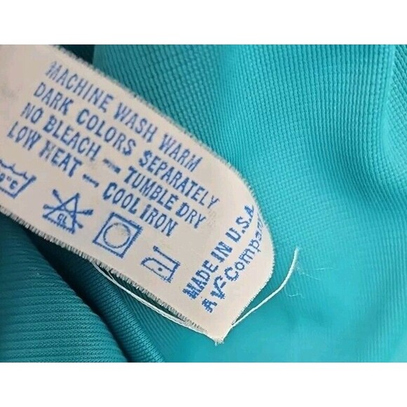 Vanity Fair Women's Sz 3X Green Pajama Top Nylon short sleeve USA - Picture 6 of 9